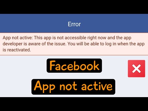 Facebook app not active this app is not accessible right now and the app developer login problem Fix @Teconz