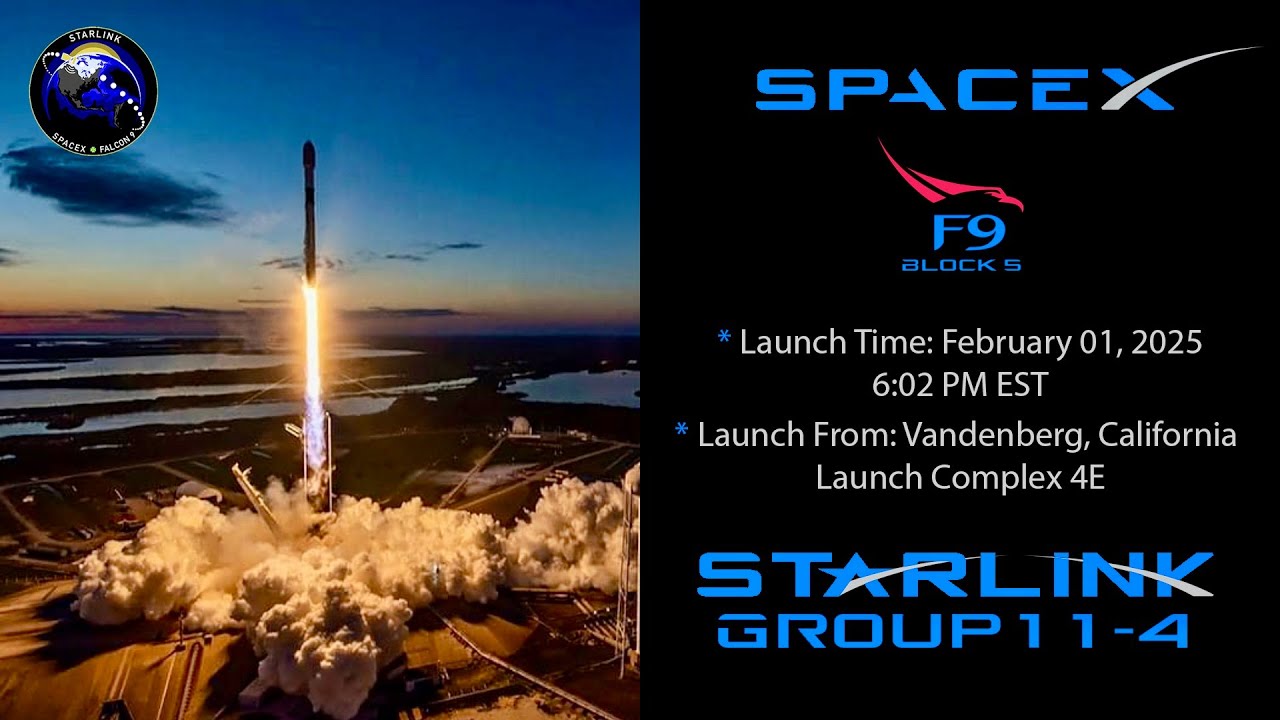 🚀 SpaceX Falcon 9 StarLink Group 11-4 Launch Vandenberg SFB California ...