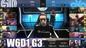 TSM vs Cloud 9 | Week 6 Day 1 S6 NA LCS Spring 2016 | Team Solomid TSM vs C9 G2 W6D1