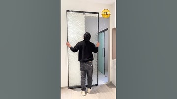The sliding door without installation is very convenient and quick to install.#slidingdoors