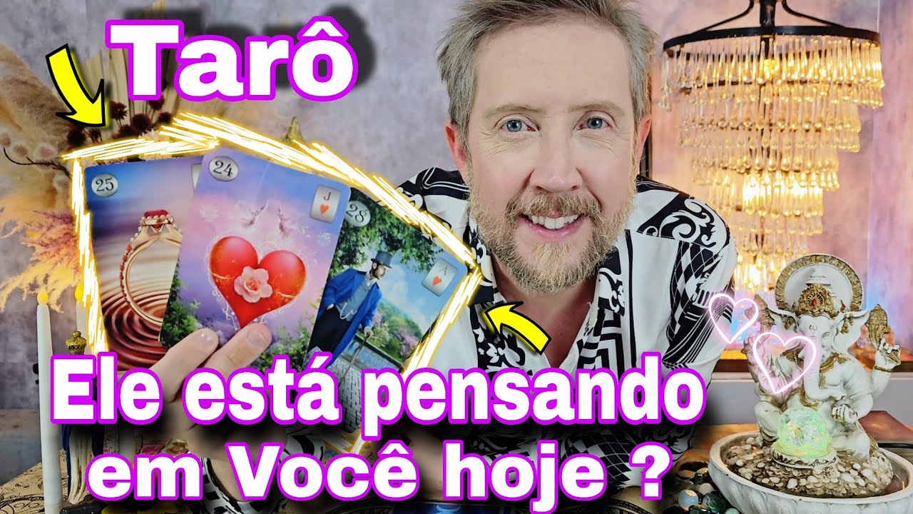 ELE ESTÁ PENSANDO EM VOCÊ HOJE ? COMO ESTÁ A CABEÇA DELE HOJE EM RELAÇÃO A VOCÊ ?rei do oráculo hoje