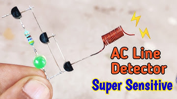 AC line detector || Wireless AC Line Tester || Line fault Finder Circuit || BC547 Transistor Circuit