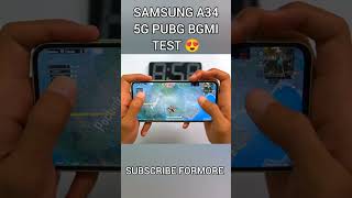 Samsung Galaxy A34 5G PUBG MOBILE Test, Heating And Battery Test | Very Disappointed 😞 #pubg #shorts