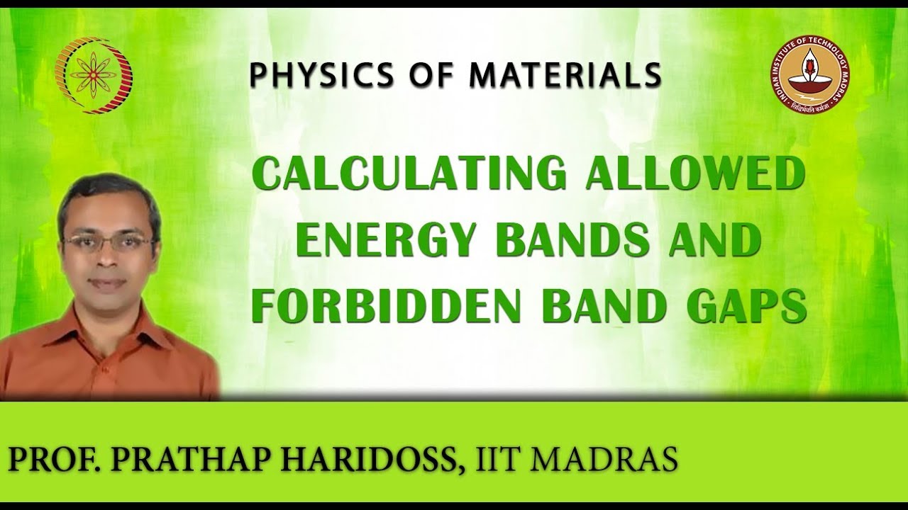 ⁣Calculating Allowed Energy Bands and Forbidden Band Gaps