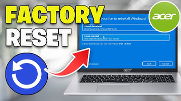 How To Reset Acer Laptop To Factory Settings Windows 11 - 2025 ✅💻