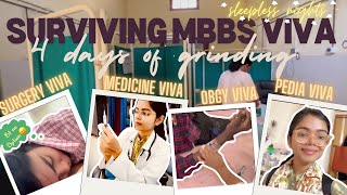 Surviving 4 days of MBBS viva|| final year MBBS student|| medicine||surgery||obgy||pediatrics