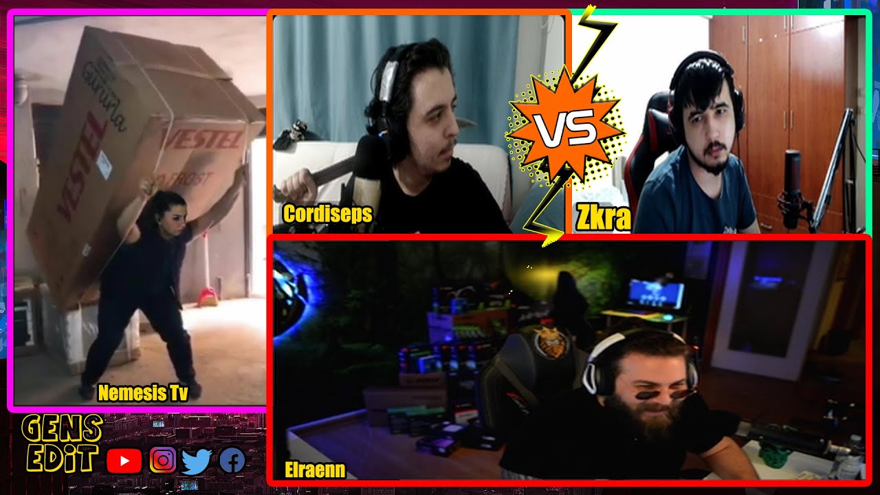 Elraenn | KOMİK ANLAR #4 ( RRaenee - Akagreen - Holmes - Cordiseps )