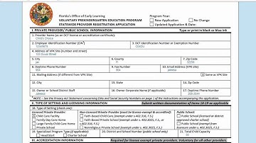 Provider Portal - VPK Contract