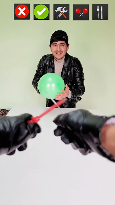 All the ballons burst  🎈✂️🍴😱 #shorts  #viral #foryou #asmr