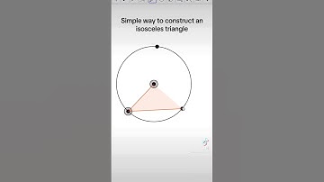Simple Way to Construct an Isosceles Triangle