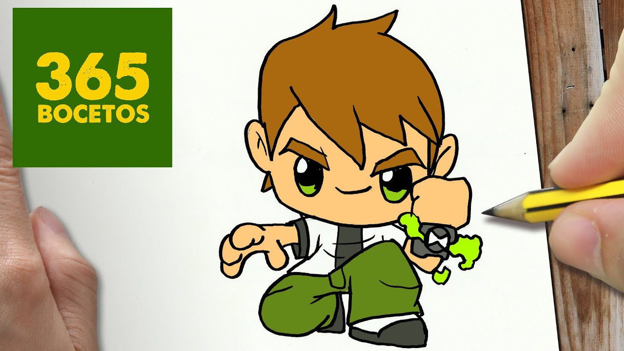 COMO DIBUJAR BEN 10 KAWAII PASO A PASO - Dibujos kawaii faciles - How to  draw a Ben 10 - thptnganamst.edu.vn