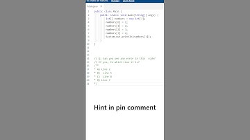 Discover the Hidden Error in this Java Code Challenge! | Challenge #7 🤔 #shorts #challenge