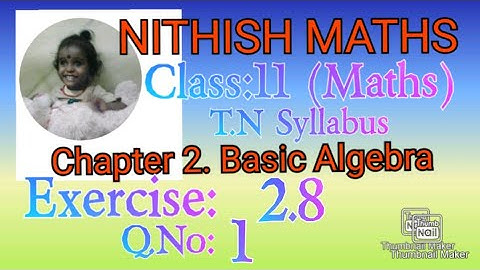 Class:11(Maths),Exercise 2.8,Q.No:1, Find all the values of x , Chapter 2.Basic Algebra
