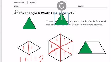 Exploring area with pattern blocks