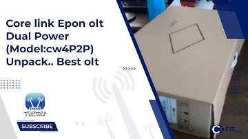Core link Epon olt Dual Power (Model:cw4P2P) Unpack.. Best olt (Bangla)