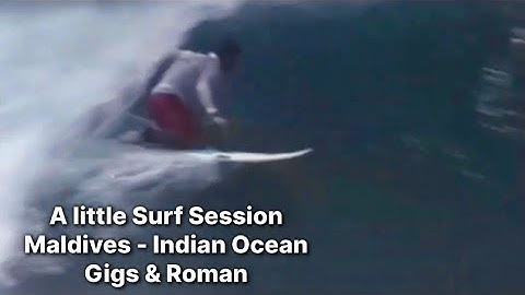 Kneelo Now! Part 3.  Kneeboarders Gigs & Roman surf perfect Maldives - Indian Ocean coral reef tubes