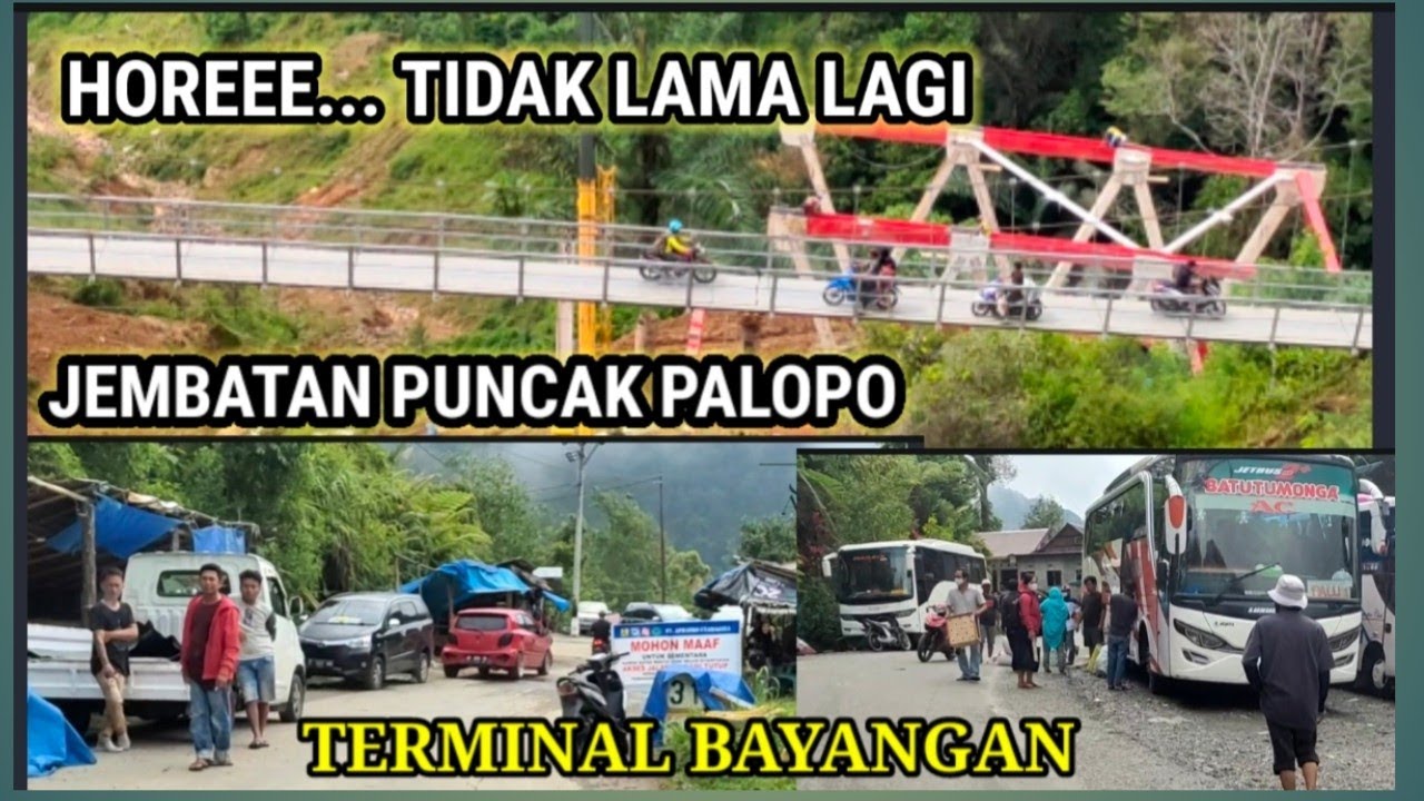 AKSES JALAN PALOPO TORAJA DI PUNCAK ADA TERMINAL BAYANGAN