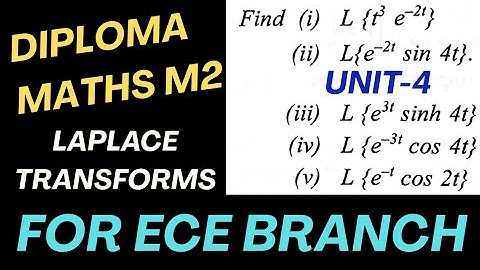 Laplace transforms@maths naresh eclass