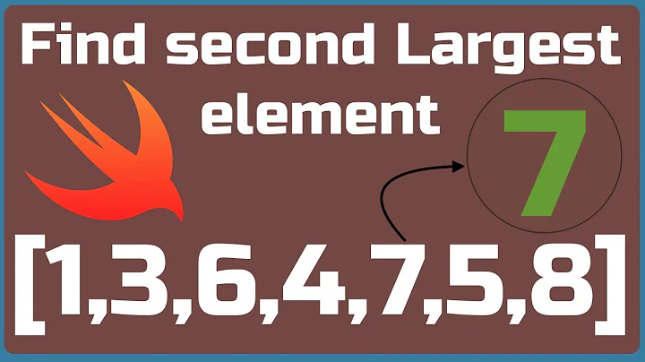 Find Second Largest Element from Array || SWIFT