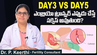 Day3 vs Day5 Transfer || When to Do Embryo Transfer? || Best Fertility Center || Dr Keerthi Ferty9