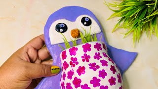 Penguin Planter/ empty bottle craft/Wallputty craft ideas/Cardboard Craft Ideas