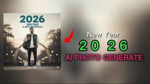HAPPY NEW YEAR 🕛 AI PHOTO GENERATE | A NEW BEGINNING 😁 | NEW YEAR 2026 ( Ai Image Generate Gemini ) 