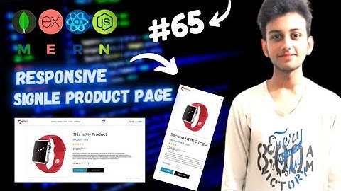 MERN STACK E-Commerce Website Tutorial #65 🔥 Responsive Product Details Page