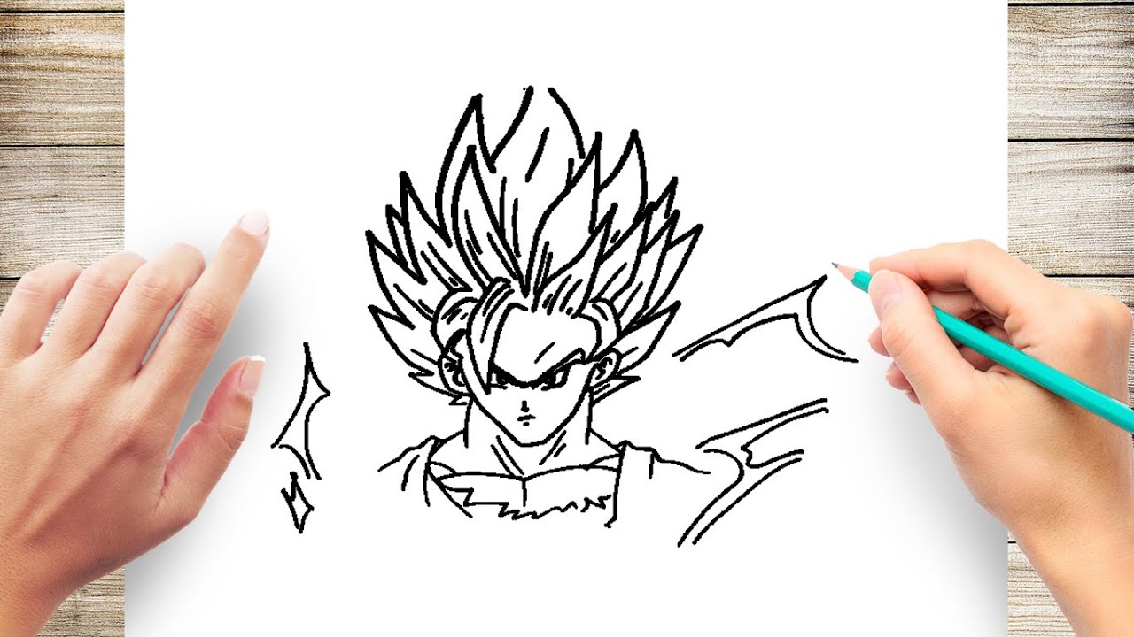 Goku Sketch Wallpapers - Top Free Goku Sketch Backgrounds - WallpaperAccess