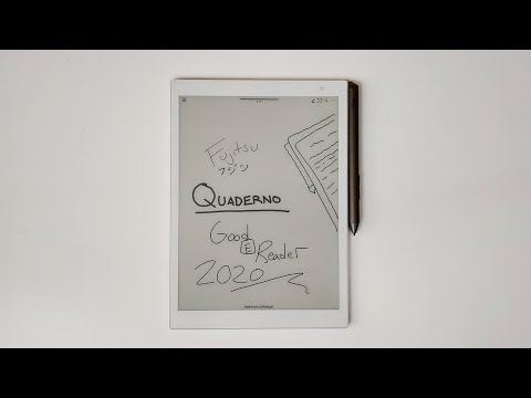 Fujitsu QUADERNO A5 e-Ink Notetaking Reader Review - YouTube
