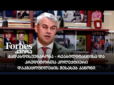 გადახდისუუნარობა - რეაბილიტაციისა და კრედიტორთა კოლექტიური დაკმაყოფილების შესახებ კანონი