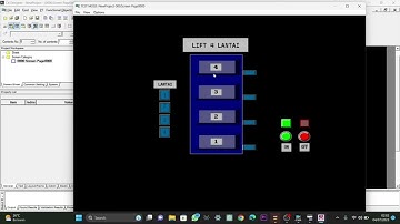Simulasi Lift 4 Lantai Sederhana Menggunakan Aplikasi CX-Programer Dan CX-Designer