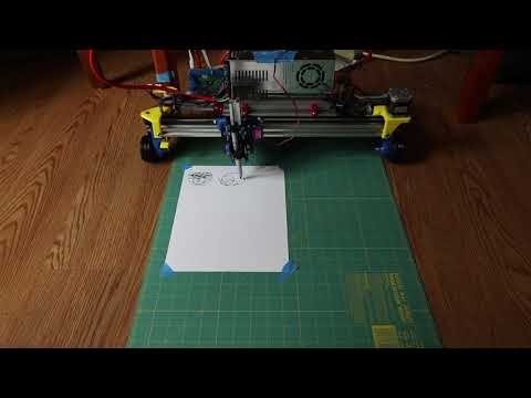 Rolling Plotter test using Klipper Firmware