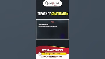 Theory of Computation Topics For Gate CS/IT #operatingsystem #gatecsit  @GATEATZEAL