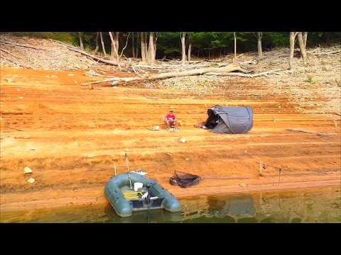 30h solo, mountain lake carp fishing