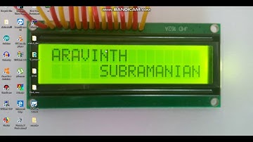 16x2 LCD pin configuration in tamil