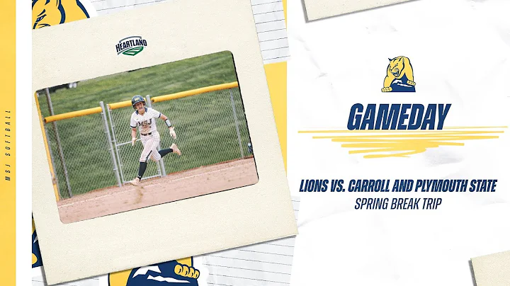 MSJ Softball vs. Carroll University & Plymouth Sta...