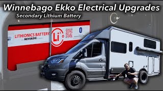 Installing a Second Lithium Battery in the Winnebago Ekko!