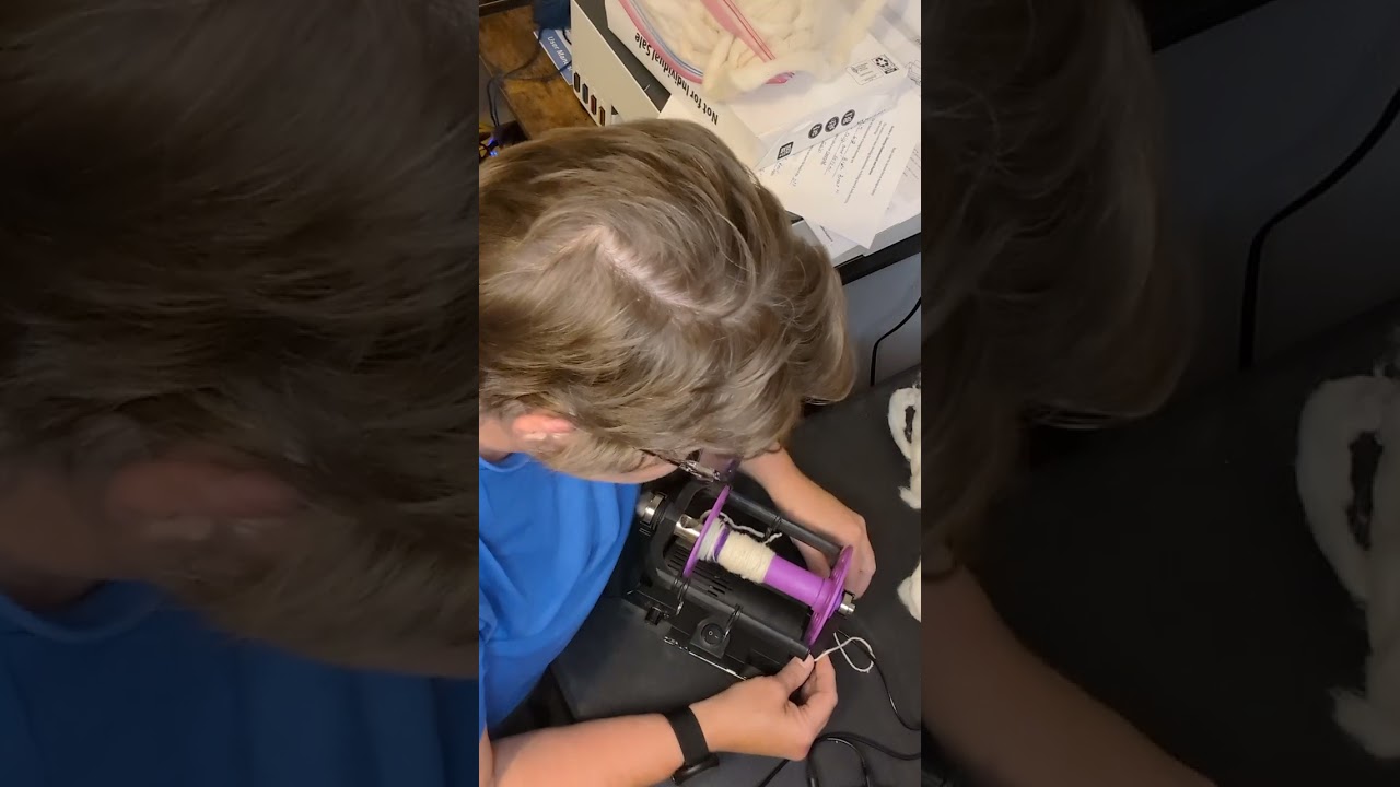 Spinning alpaca on the electric ele 6.1