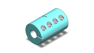 Solidworks tutorial #23 - Couple Bush for Servo Motor