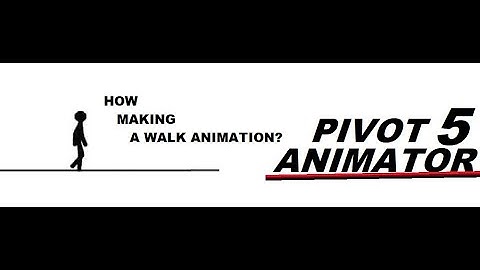 Pivot Animator 5 │ How Making A Walk Animation │P.A. Basics│