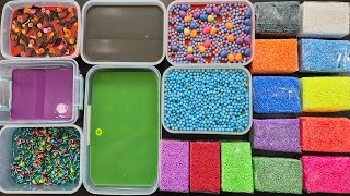 Mixing Slime With Foam Bricks - Satisfying Big Slime Video