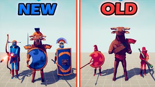 NEW ANCIENT TEAM vs OLD ANCIENT TEAM  Totally Accurate Battle Simulator | TABS