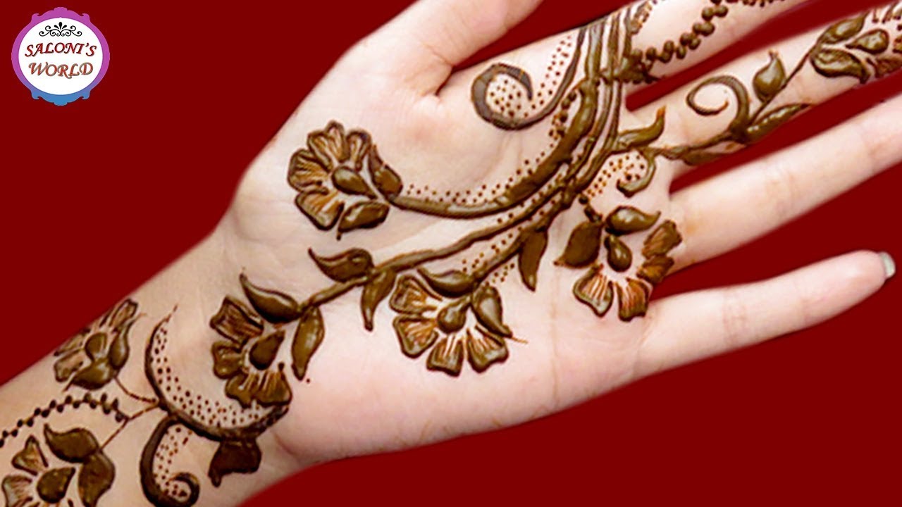 Modern Floral Henna Mehndi Designs For Hands Henna Tattoo By
