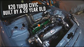20 Year Old With A NiceTurbo K20 Civic! by 4BangersProduction 56,163 views 3 years ago 12 minutes, 49 seconds
