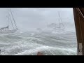 Boat technician films storm at cape cod