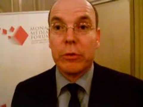 SAS Prince Albert II de Monaco first video podcast