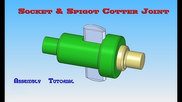 Socket & Spigot Cotter joint  |Solid Edge | in  Kannada | Tutorial-25 |ಸಾಲಿಡ್ ಎಡ್ಜ್ ಕನ್ನಡ-ಸಂಚಿಕೆ-25