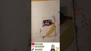 Haunted Litten | Cardpainting | #shorts