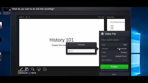 How to Save a Screencast-o-matic Recording as a Video File