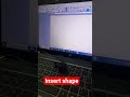 Insert Shape in Writer #writer #word #viralvideo